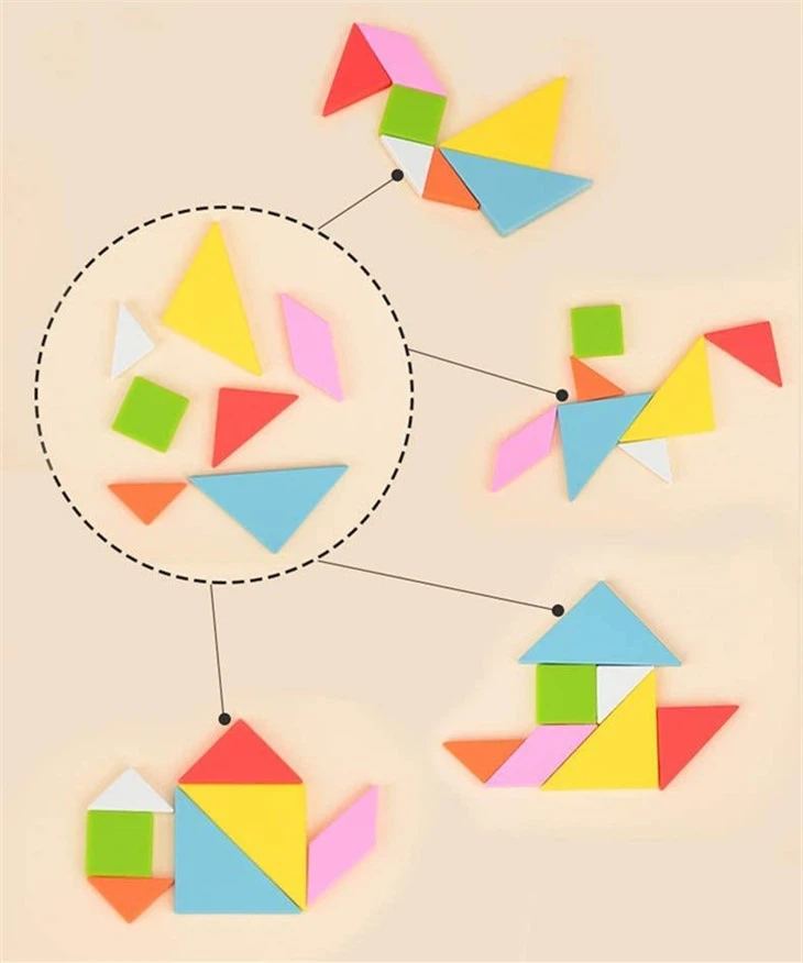 Silicone Tangram puzzleToys