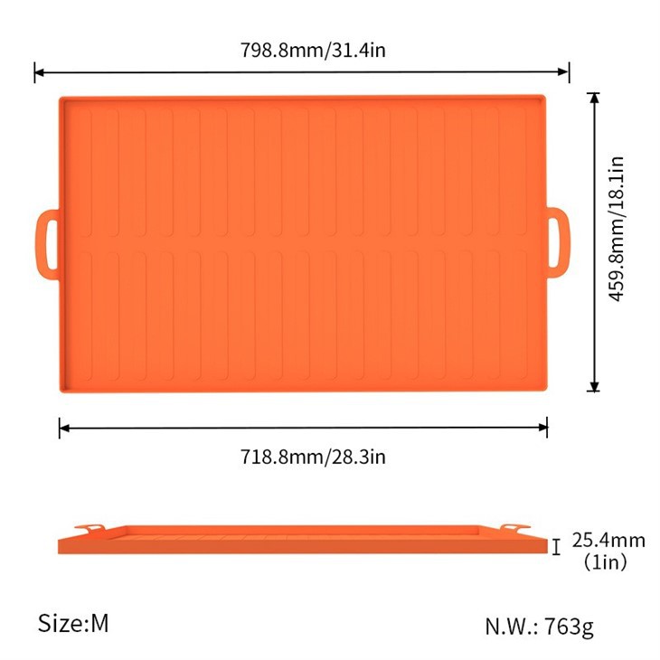 Black Stone Silicone Mat