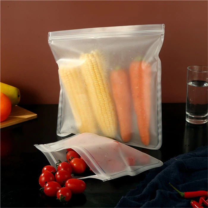 BPA Free Reusable Freezer Bags For Meat Veggies