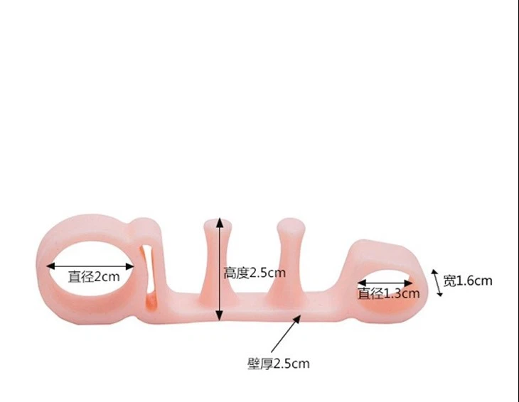 Silicone Toe Pedicure Overlapping Separator