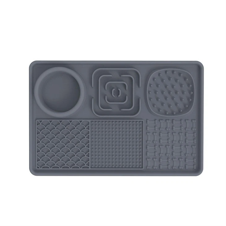 lick mat grey